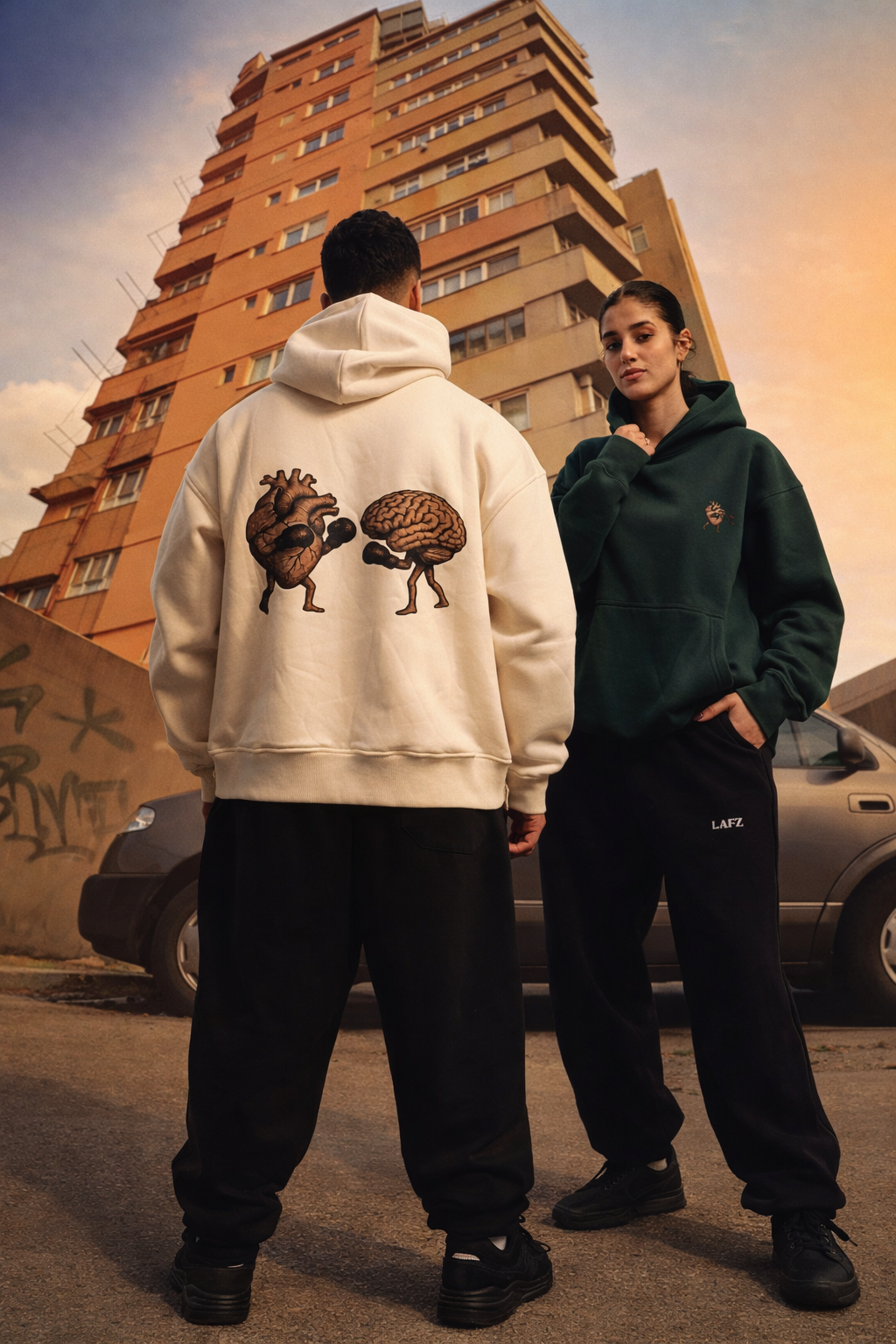 hoodie heart & brain